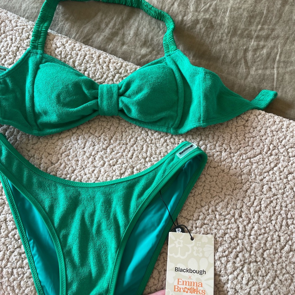 Blackbough Swim Green Terry Bikini - Picture 3 of 4